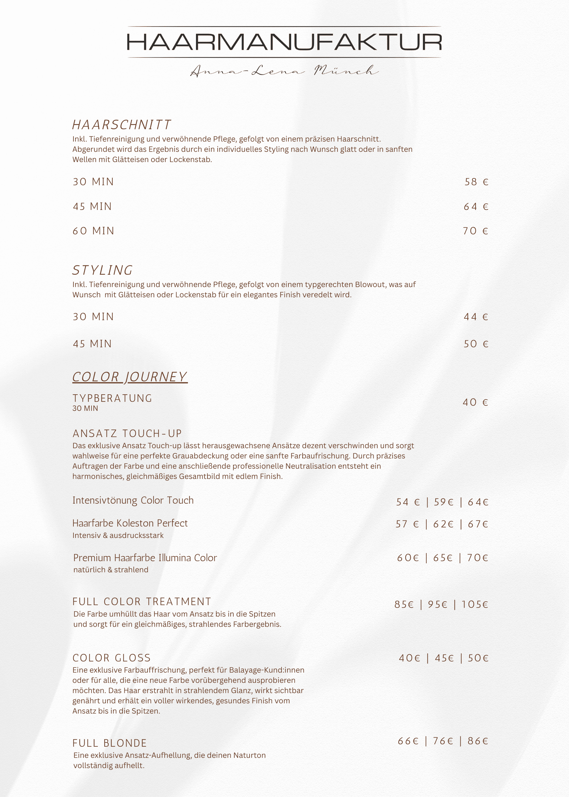 Preise 2026 – Seite 1